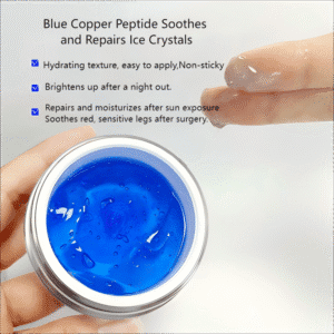 blue copper peptide soothes and repairs ice crystals